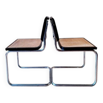 Paire de chaises B32 cesca Marcel Breuer design années 87 estampillées