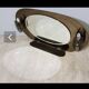 Lupi luxor oval mirror in smoked glass, 1960.70