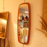 Mirror teak Scandinavian 30x76cm