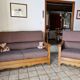 2-SEATER CHALET-STYLE SOFA AND ARMCHAIR, Jacques LELEU Collection