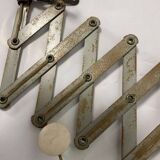 Vintage industrial scissor lamp / wall light / workshop lamp