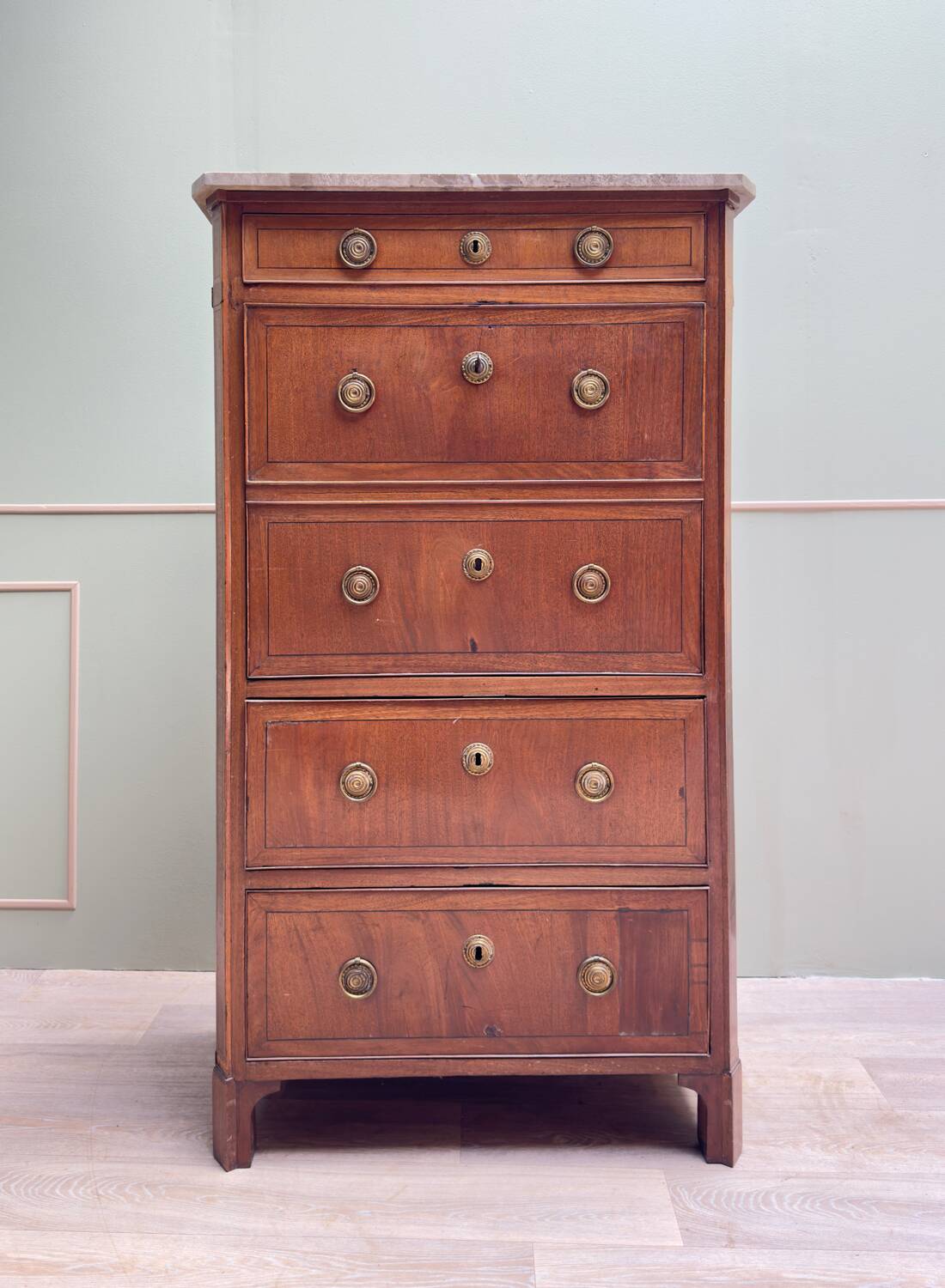 Mahogany Secretary Louis XVI XVIII Eme Century