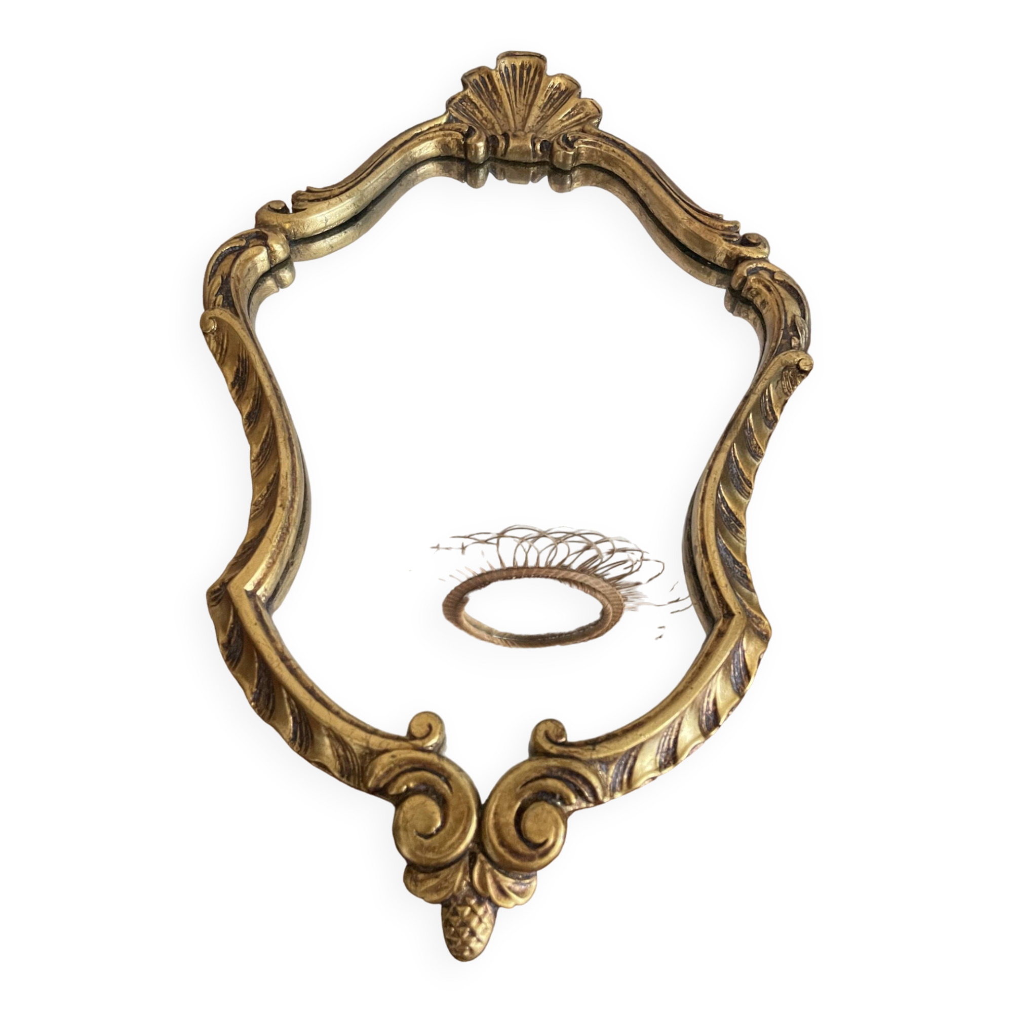 Baroque style mirror in gilded wood