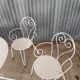 Wrought iron garden furniture