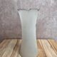 Antique Art Nouveau vase in frosted enamelled glass – iris decoration