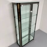 Antique display cabinet shelf in brass metal Italian design from the 70s