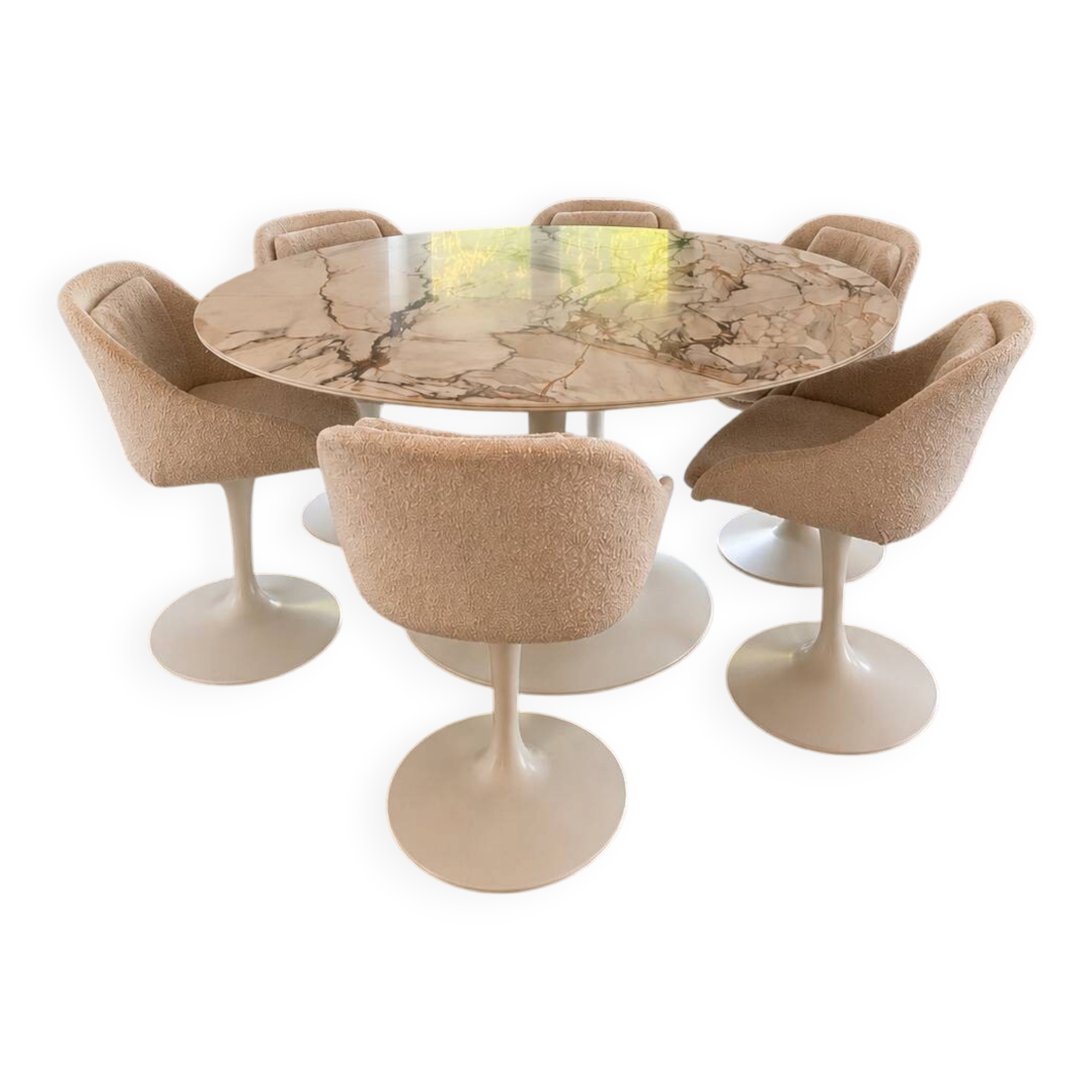 Table et 6 chaises style Mid-Century Modern, Juntoo