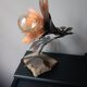 Lampe fleur, style Maison Jansen, années 70