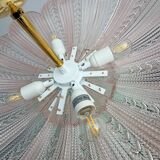 Mid-Century Modern “Margherita Rosa” Murano Glass Ceiling Light