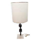70s lamp decorated with an African statuette