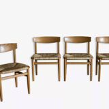 Set of 4 Borge Mogensen chairs