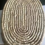 Basket woven palm leaves
