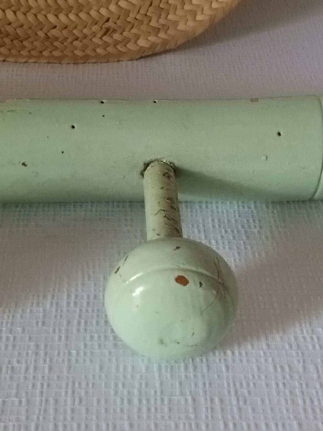 Vintage bamboo wall coat rack