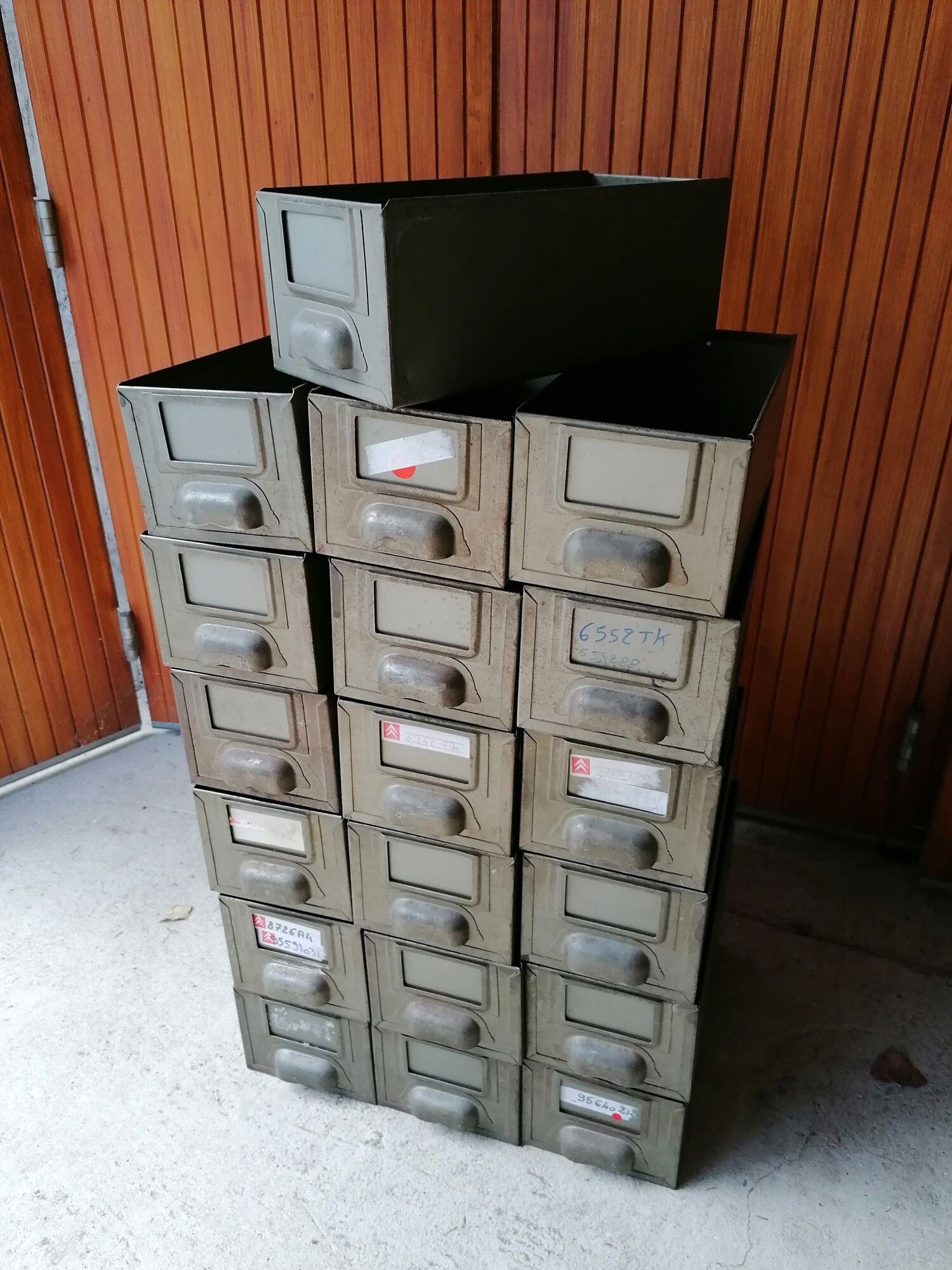 Drawers metal furniture design vintage industrial workshop / 19 available