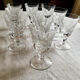 10 verres à vin en cristal taillé Saint Louis