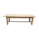 Farm table in solid oak raw wood