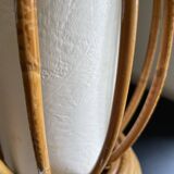 Rattan and bamboo lamp by Louis Sognot 1960