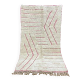 Tapis beni ourain fait main traditionnelle artisanale taille 150/250 cm