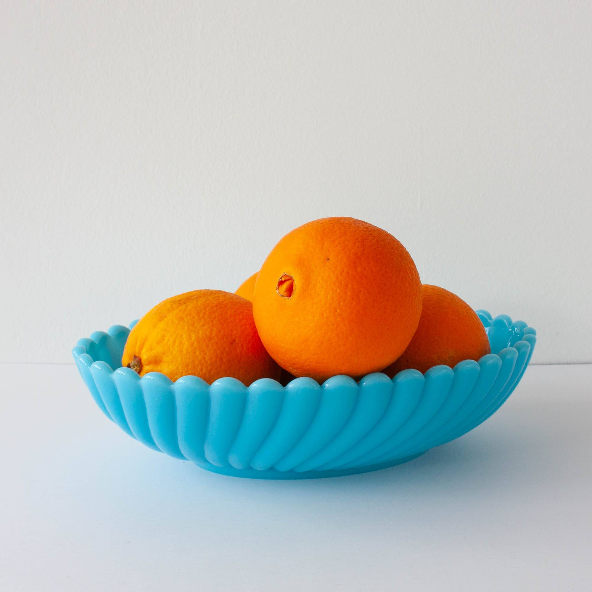 1940s Art Deco Portuguese Glass Bowl by IVIMA