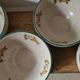 Digoin enamelled stoneware bowls