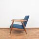 Teak desk and walnut armchair