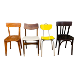 Set of 4 mismatched chairs