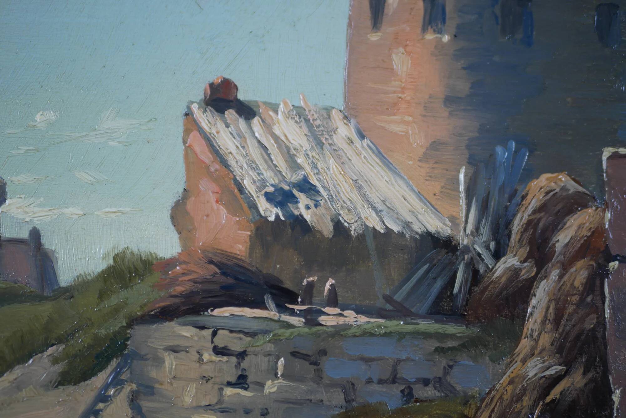 Louis CAREMBAT, Côte de Granville, Jersey, August 1898. Oil on panel.