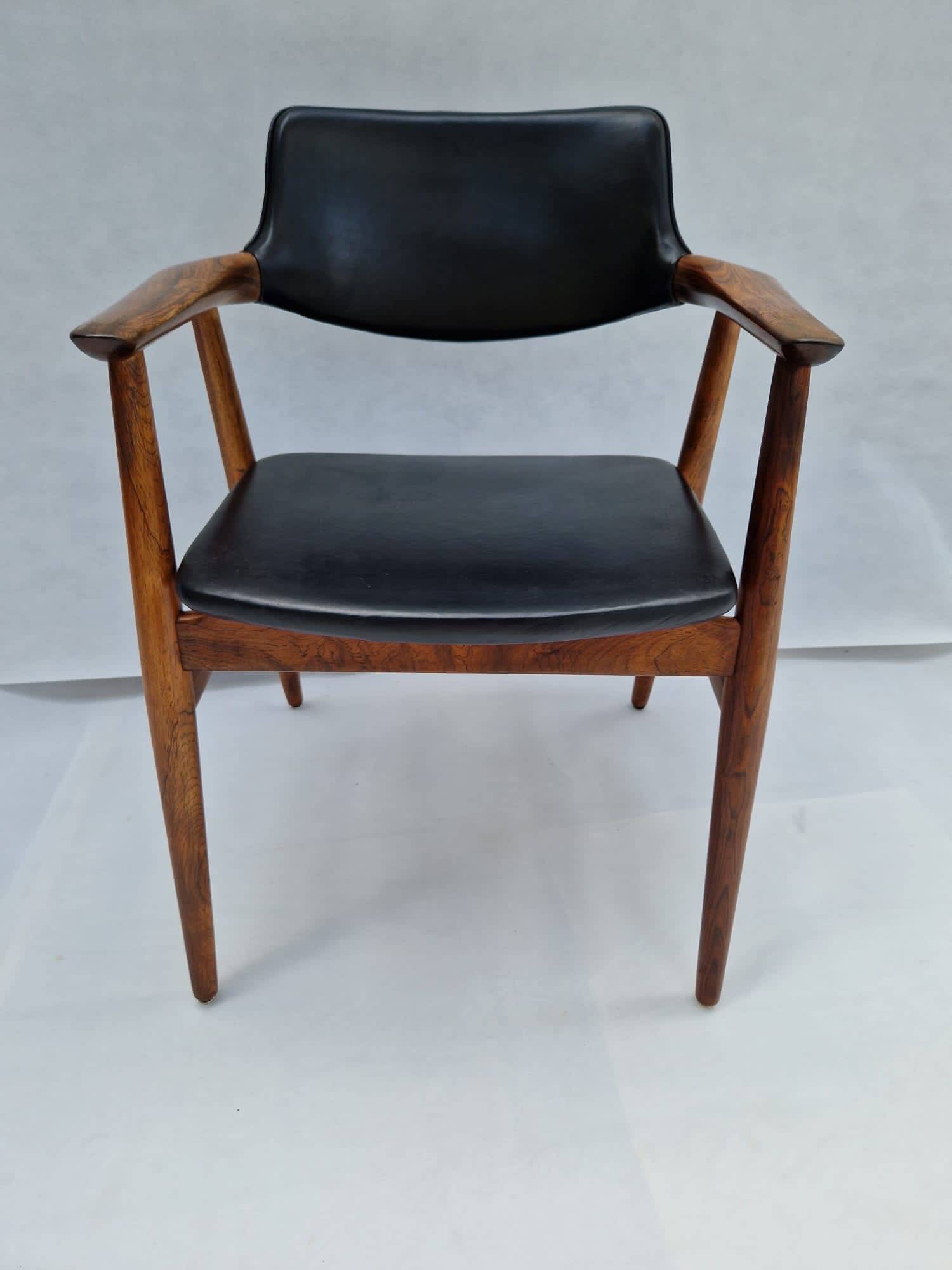 Erik Kirkegarrd teak office chair for Stolefabrik / Povl Dinesen, Denmark
