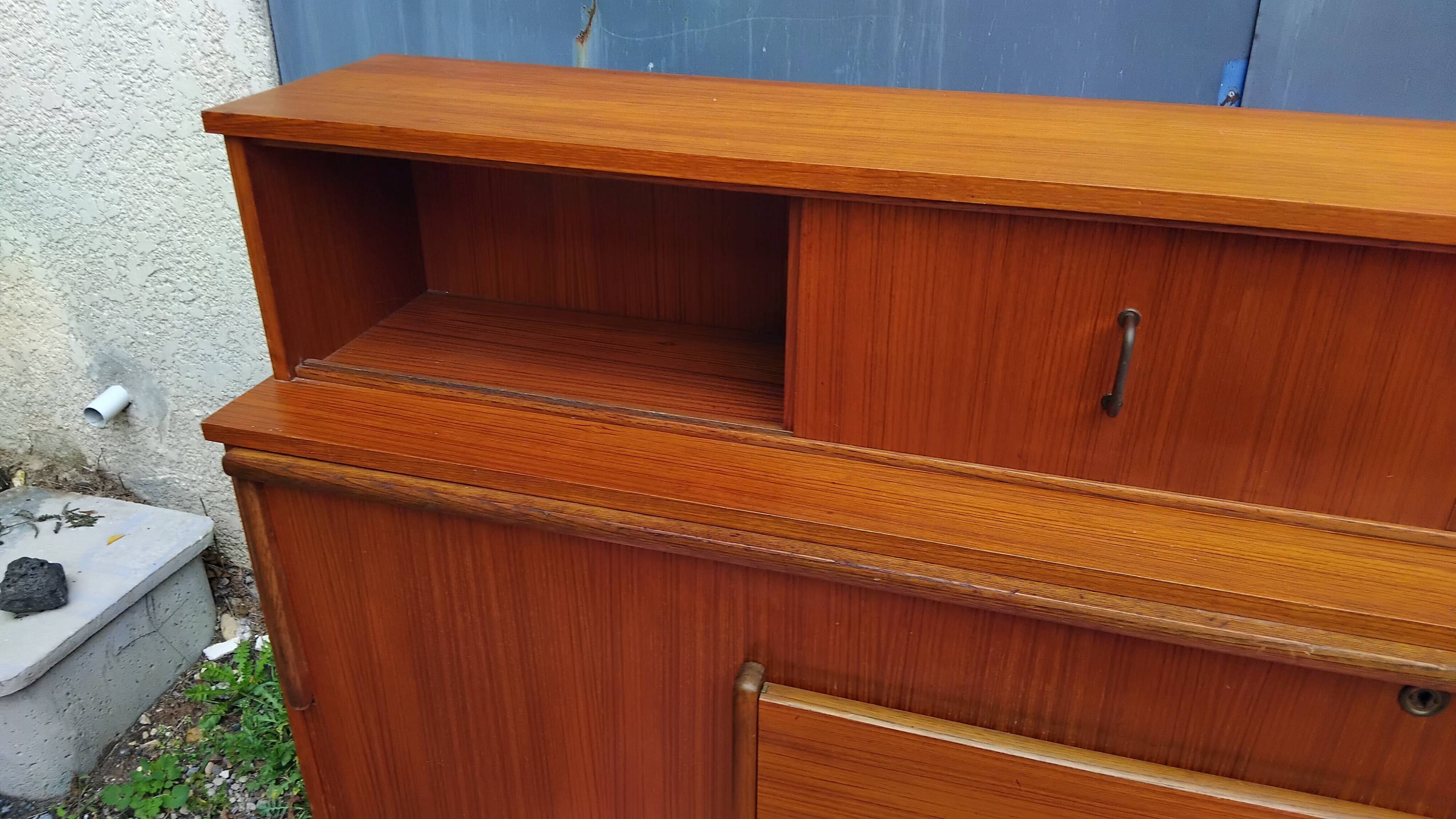 MEUBLIT vintage bed and desk furniture from the 50s and 60s, teak