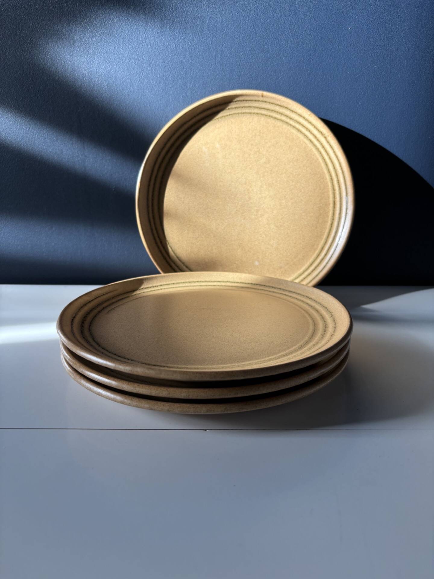 Stoneware plates from Sarreguemines