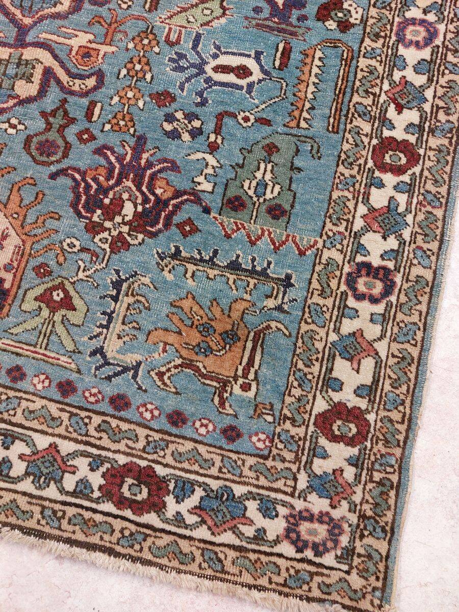 Qom Persian rug, handwoven silk and wool - 152 x 110 cm