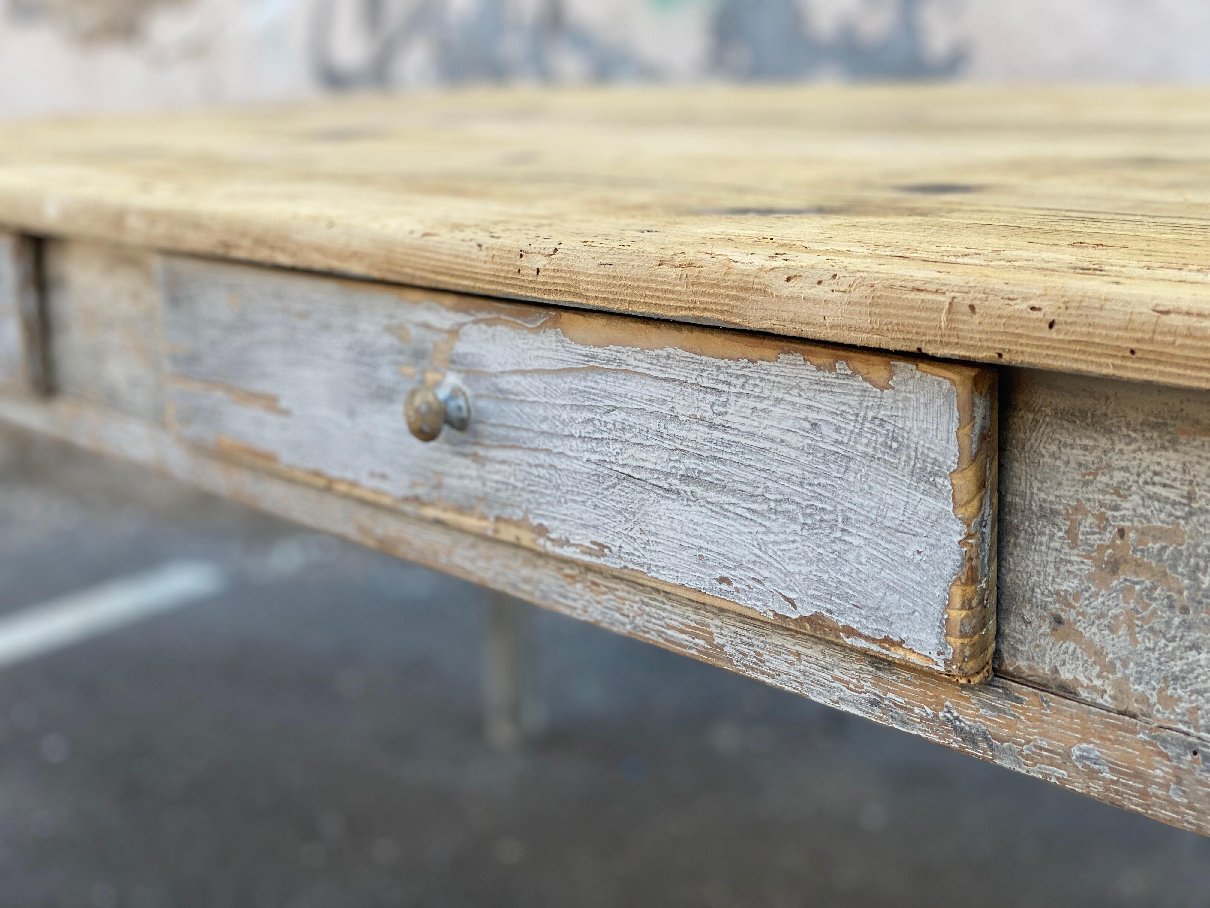 Ancient table in fir