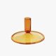 Amber Flat Candle Holder