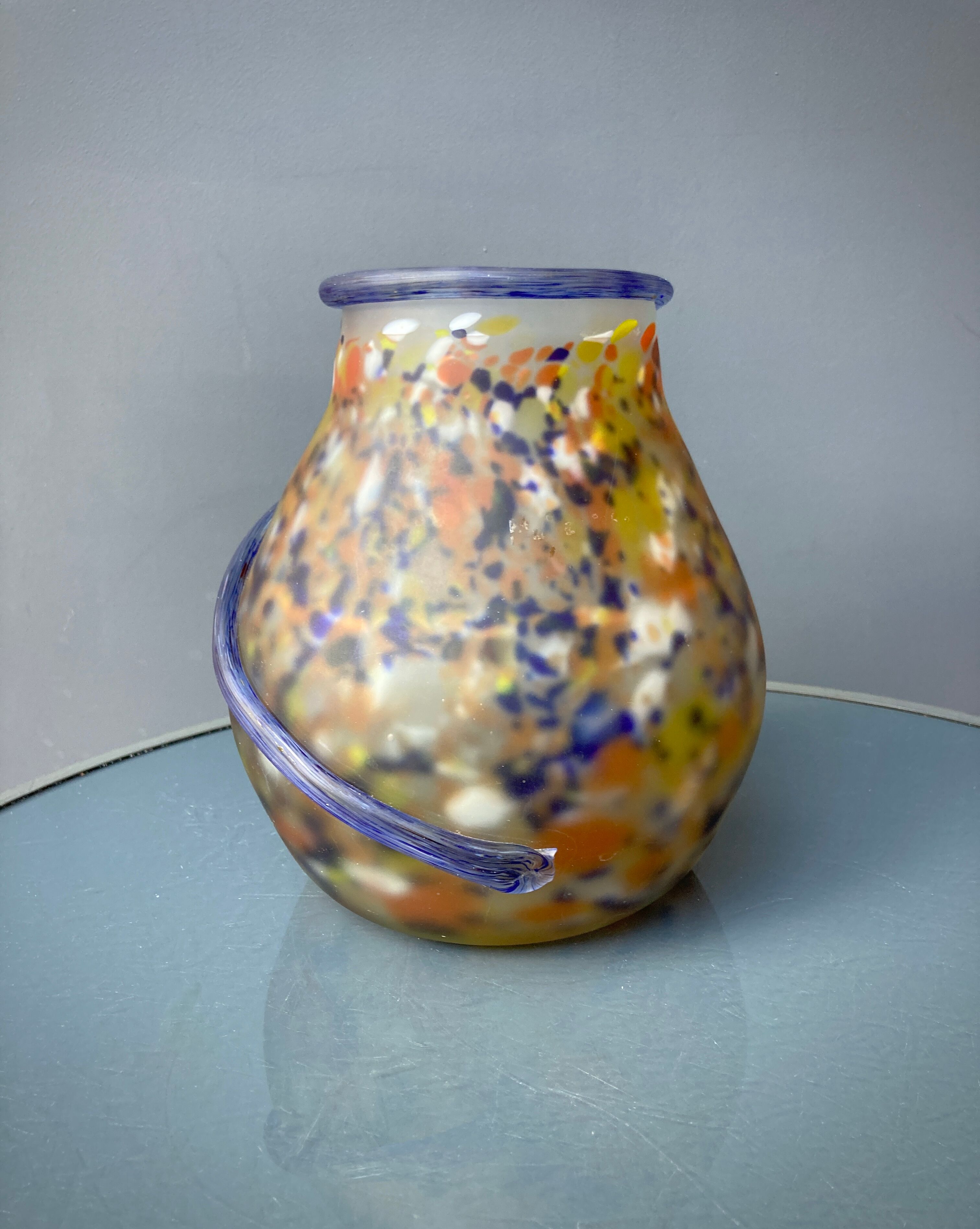 Art Deco vase in glass paste - Muller Frères Luneville