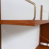 Danish Modern 5-Bay Modular Teak Wall Unit by Poul Cadovius for Cado, 1950s