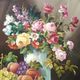 Still Life with Flowers and Fruits signed by Georges Mallet