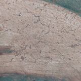 Allegory large painted tempera panel on decorative canvas 170x80 cm