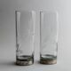 Lot of 6 drinking glasses - silver base, engraved wheat and floral decoration - Italy 1960s