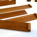 Game of checkers wood dovetail assembly vintage