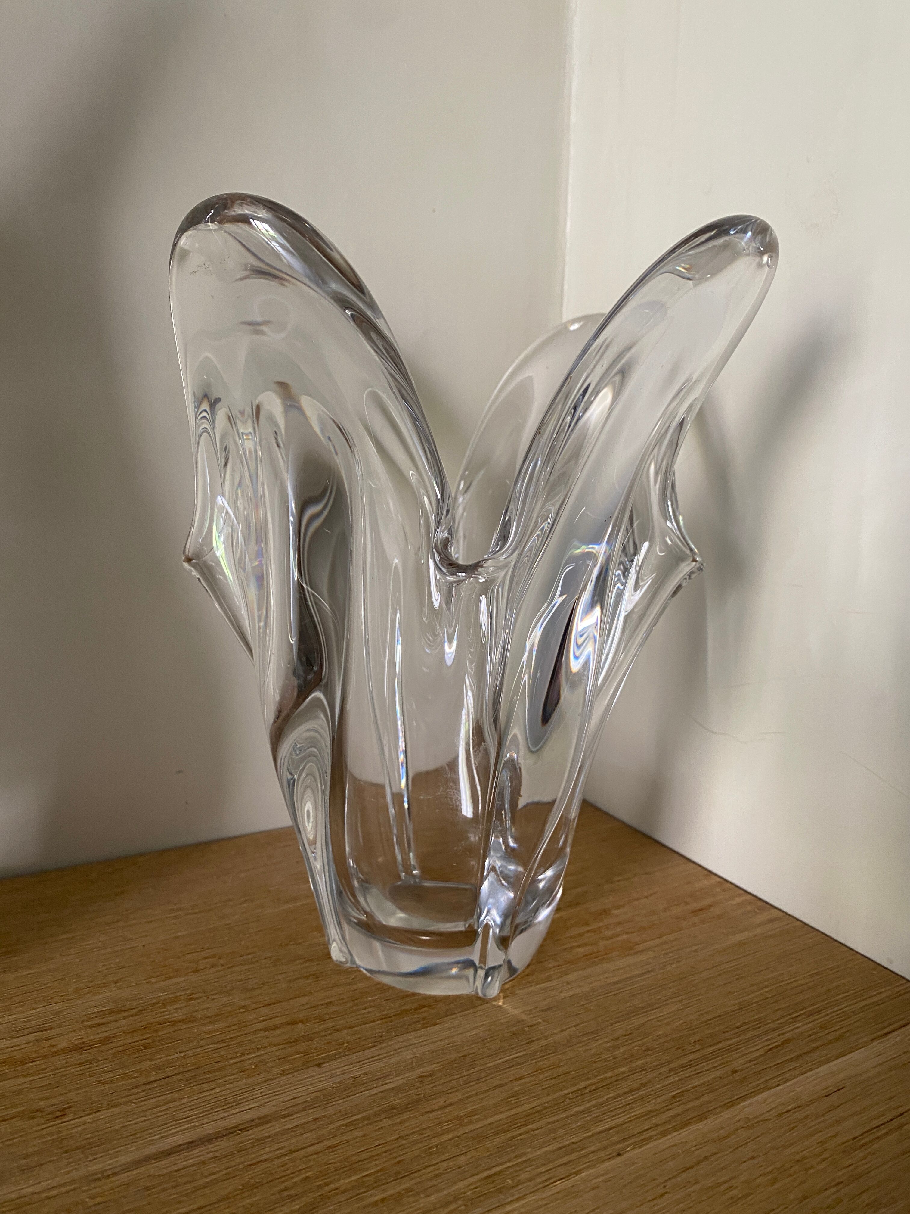 Vintage crystal vase