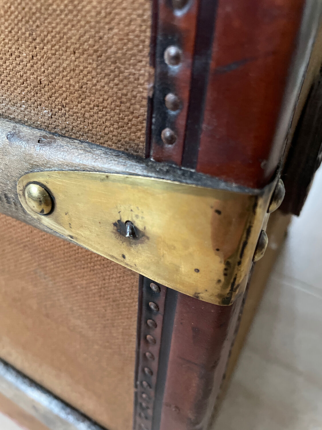 Travel trunk late nineteenth century