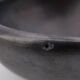 Colombian Chamba black ceramic pocket emptier, 70s
