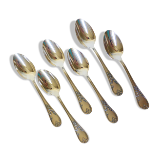 6 vintage silver metal tablespoons 2106267