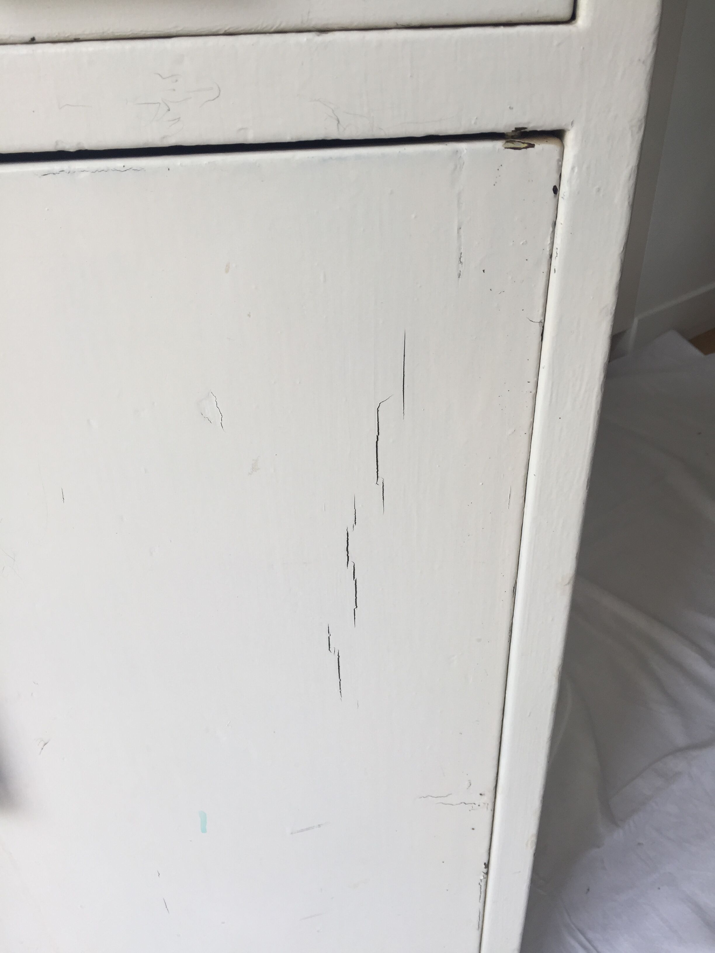 White metal furniture