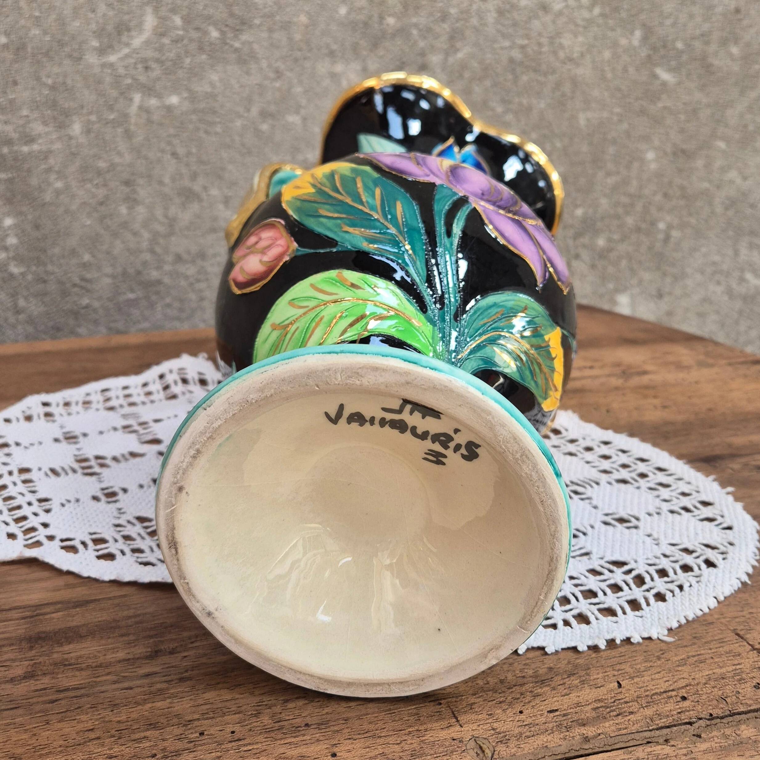 Flower vase in Vallauris ceramic
