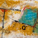 Q, acrylic and collage, Halberstadt,2012