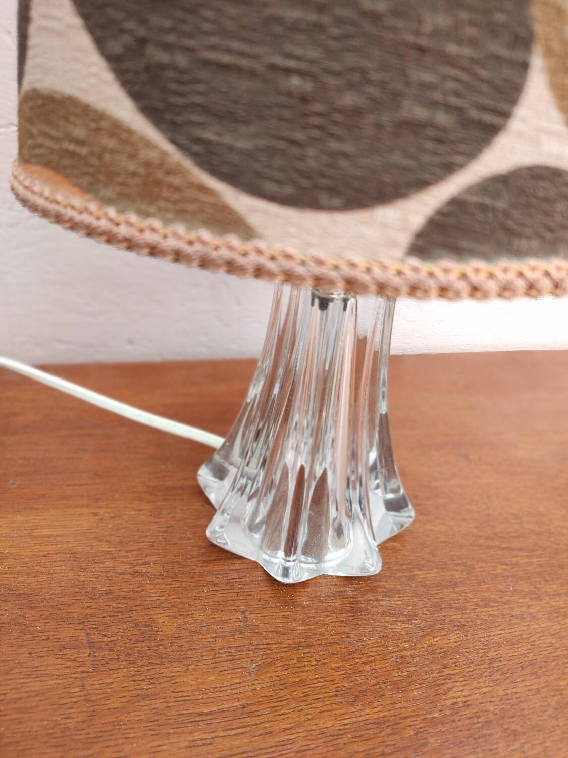 Lampe vintage, abat jour années 70