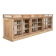 Old glass-fronted pine trade counter - early 20th century