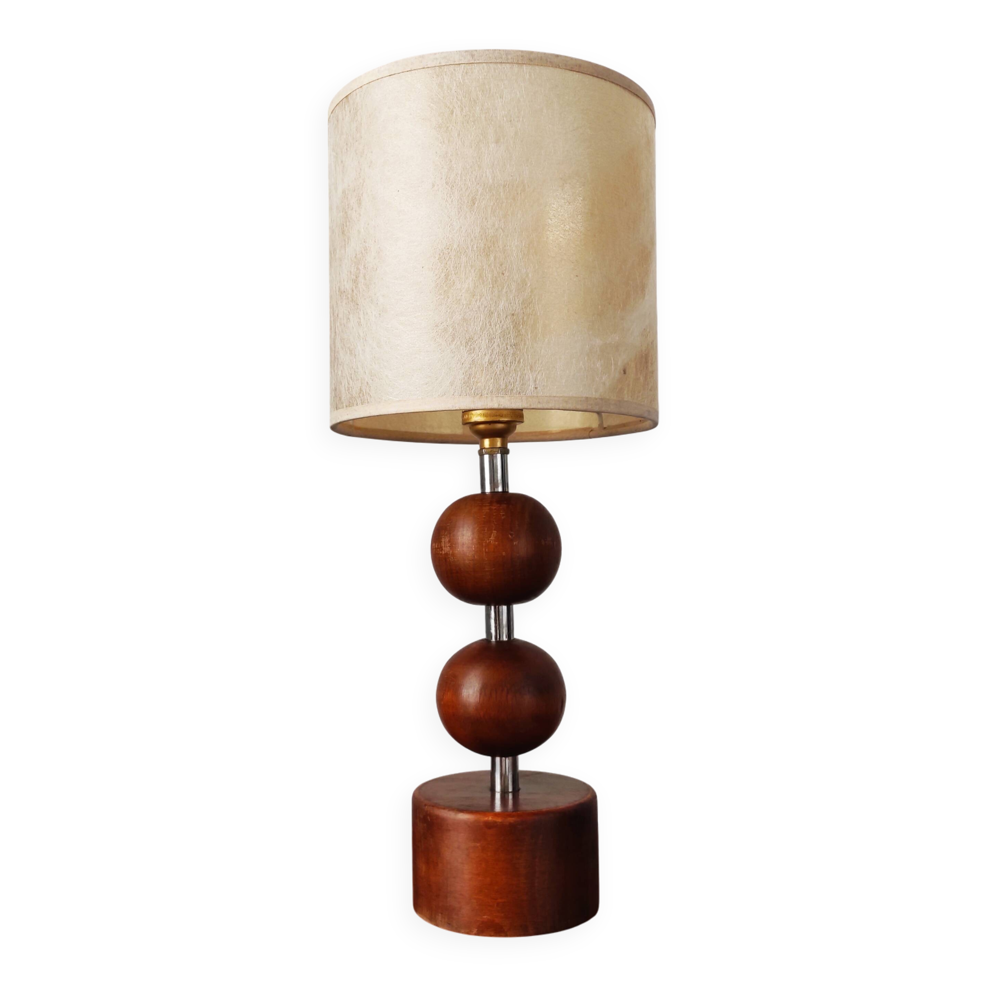 Scandinavian wooden lamp 1960