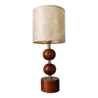 Scandinavian wooden lamp 1960